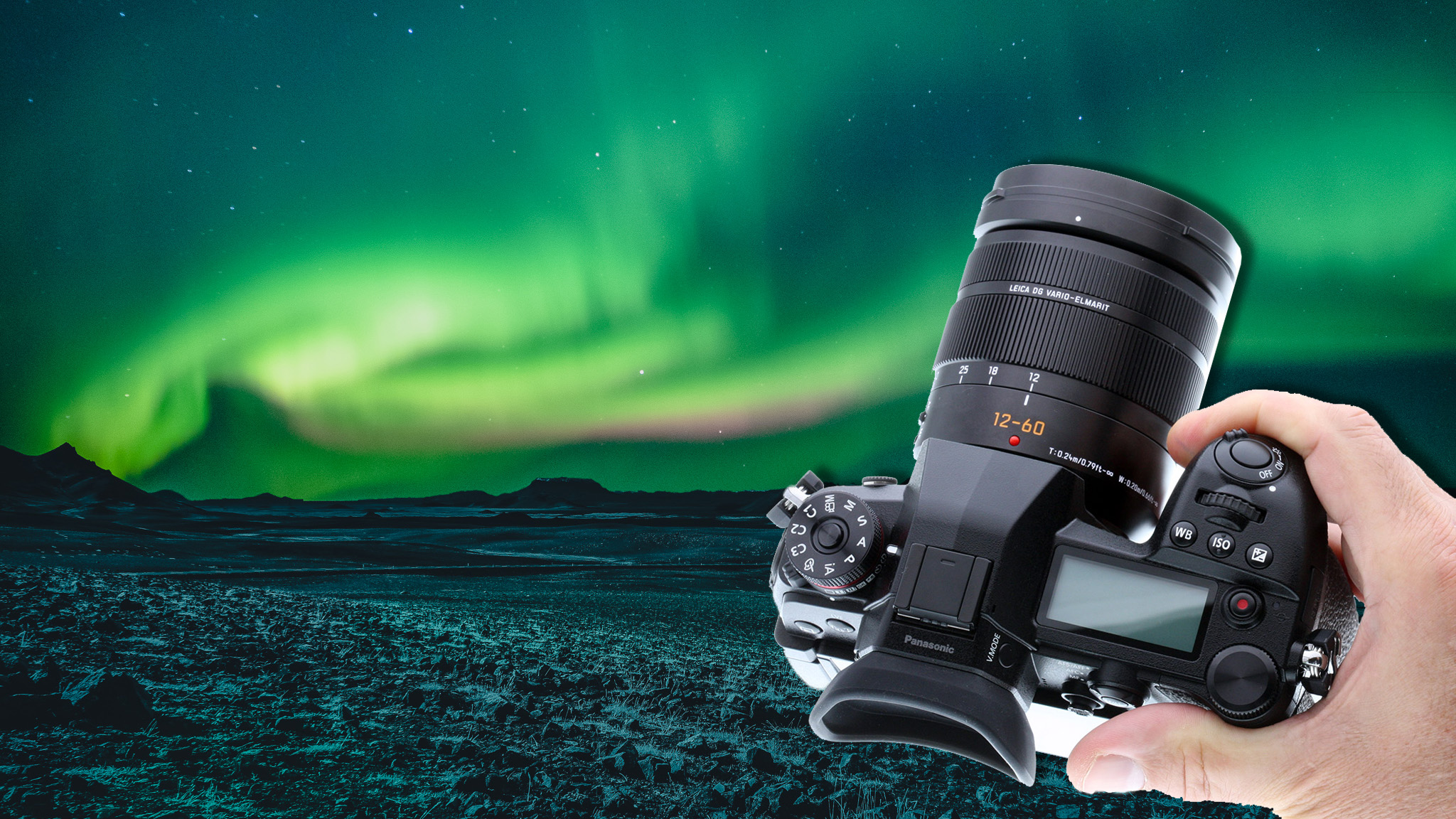Polarlichter fotografieren auf Island mit der Lumix G9